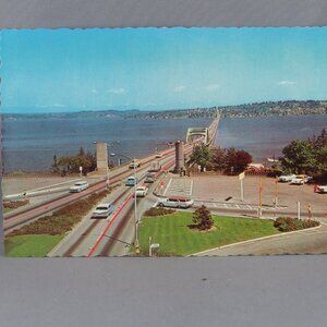 Vintage Postcard - Lake Washington Floating Bridge - Dexter Press